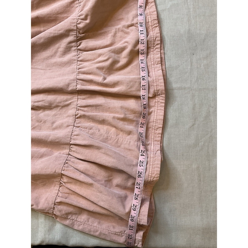 Pilcro Anthropologie Corduroy Dress Size XSP Pink Aline Tiered - Picture 4 of 11